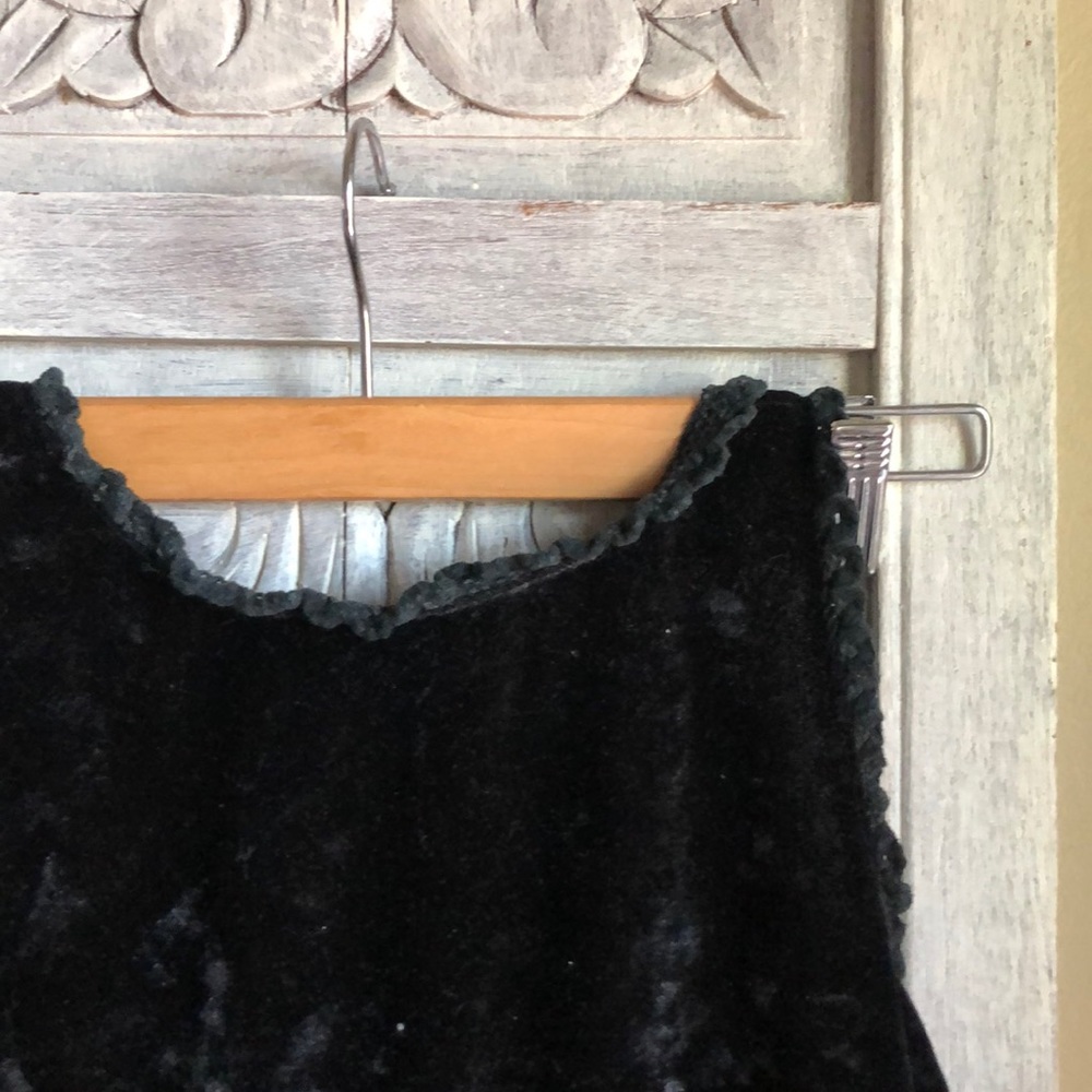 black polyester top